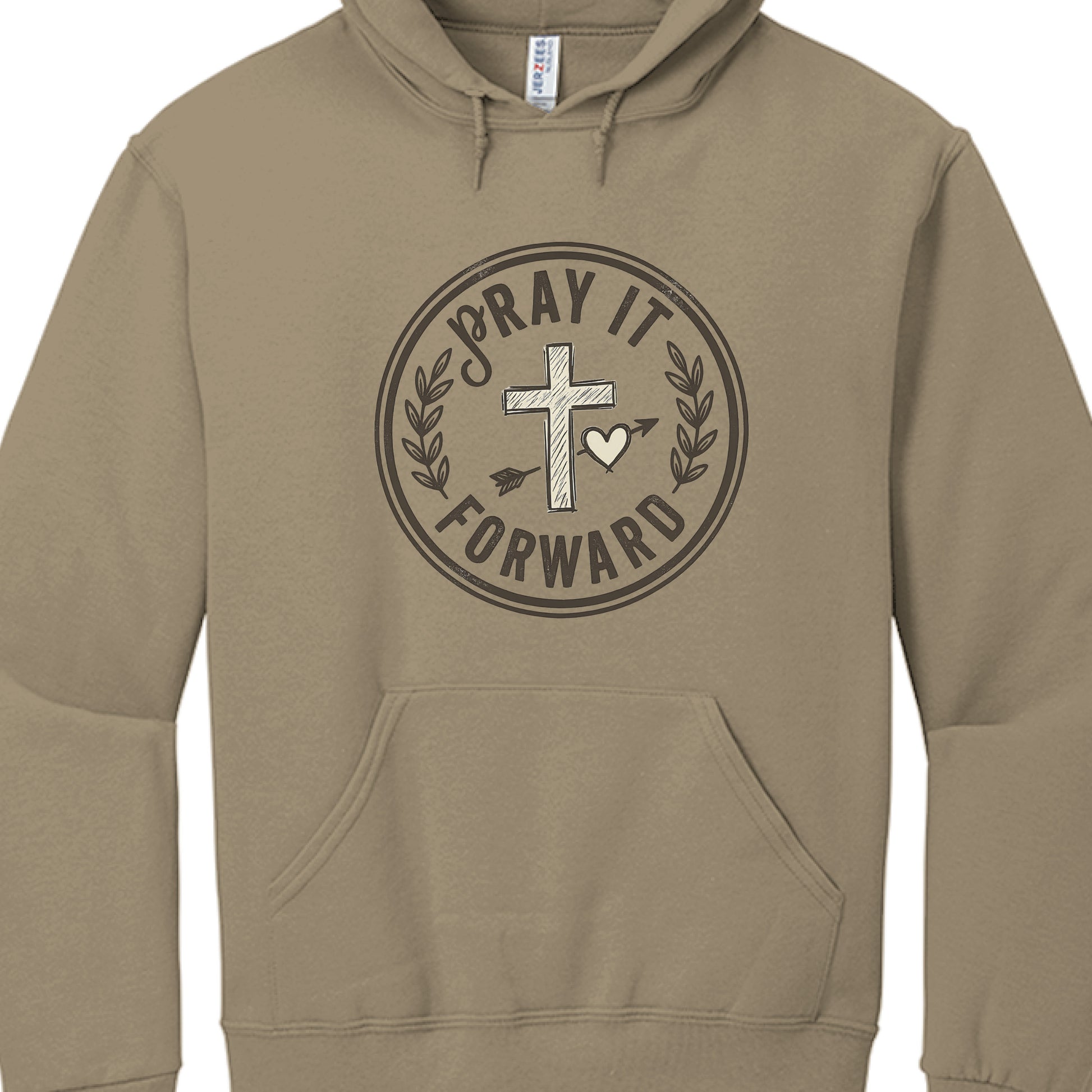 Pray it Forward Faith Hoodie SAFARI Salvation FaithWear Apparel
