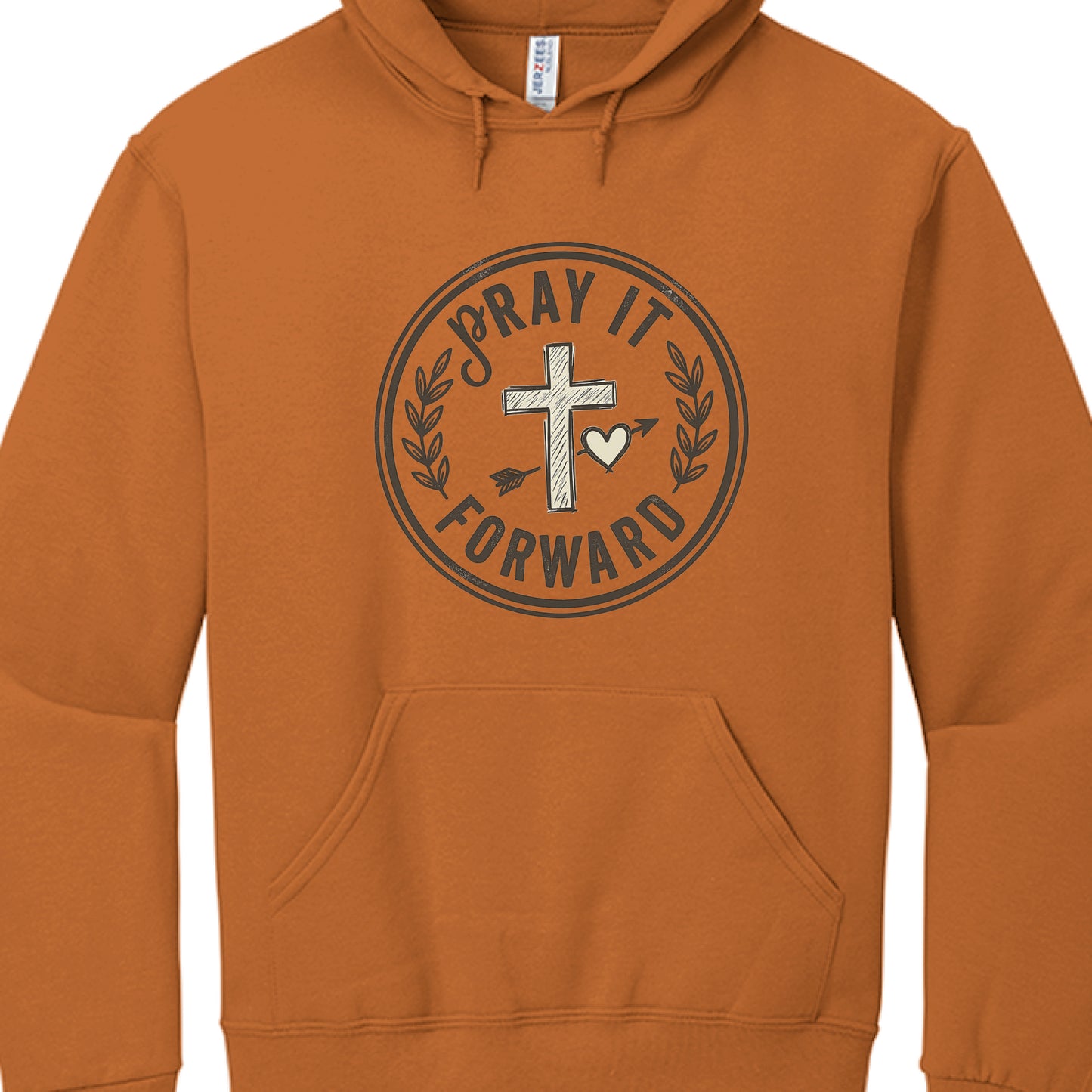 Pray it Forward Faith Hoodie TEXAS ORANGE Salvation FaithWear Apparel