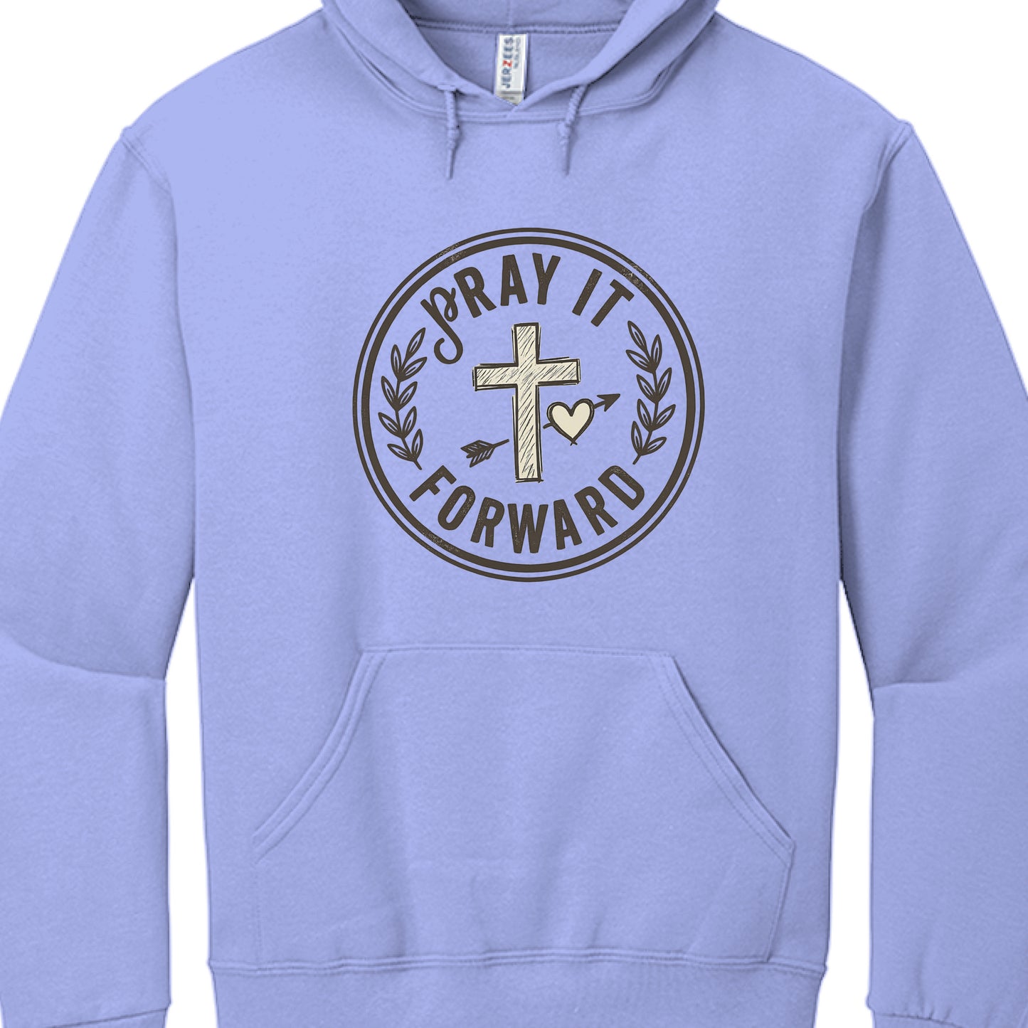 Pray it Forward Faith Hoodie Periwinkle Blue Salvation FaithWear Apparel
