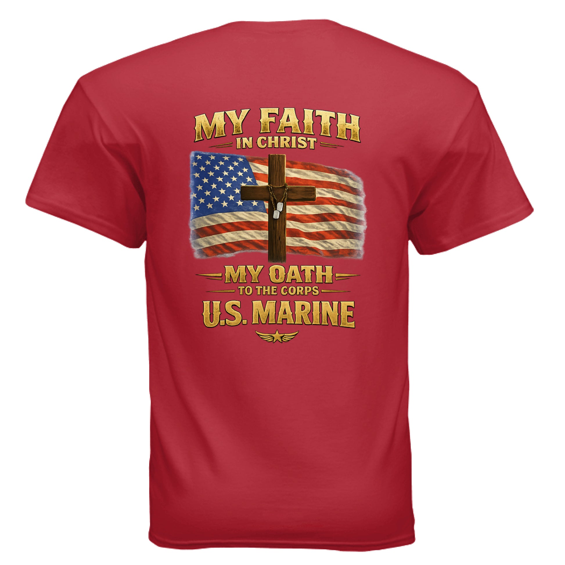 My Faith My Oath US Marines Faith T-Shirt Salvation FaithWear Apparel