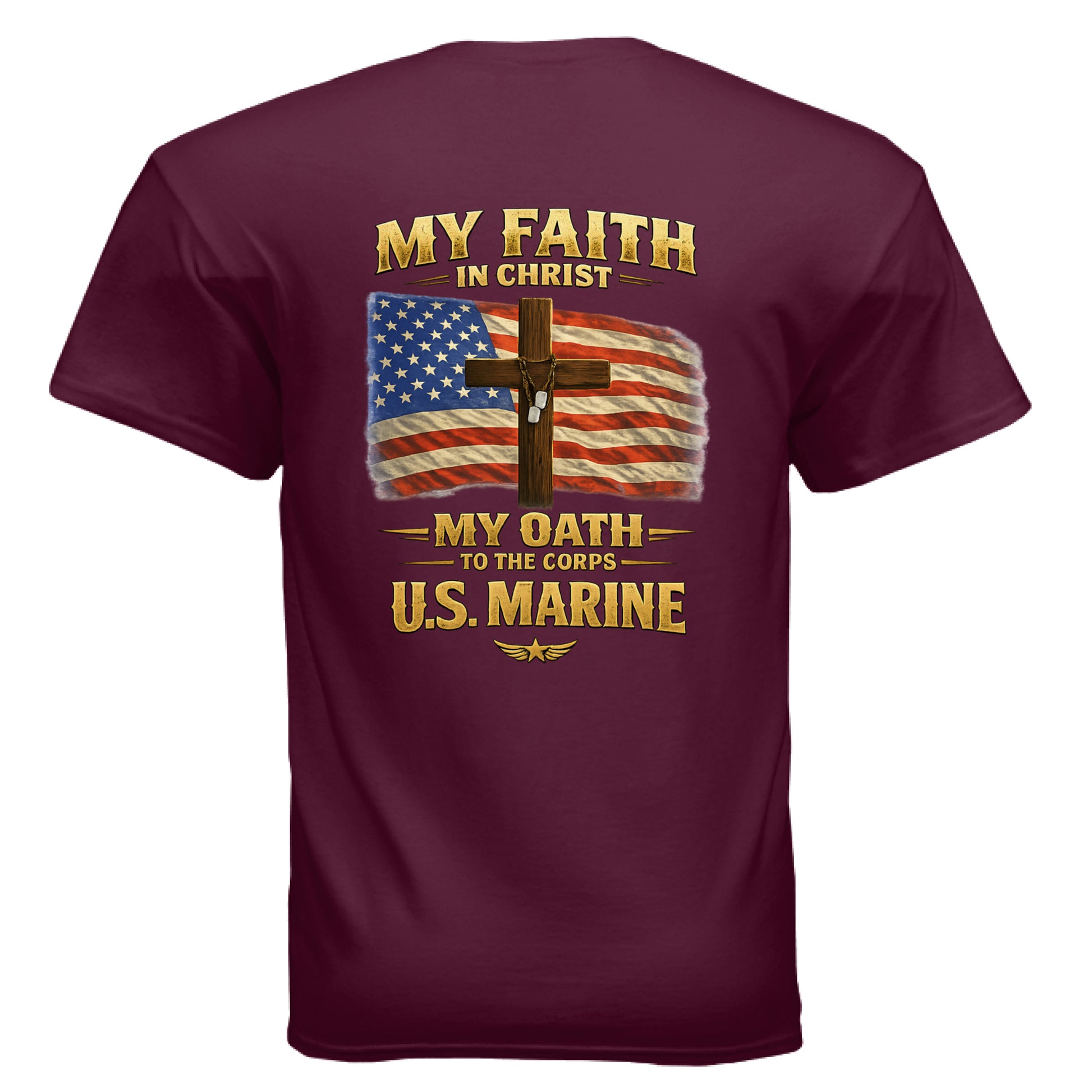 My Faith My Oath US Marines Faith T-Shirt Salvation FaithWear Apparel