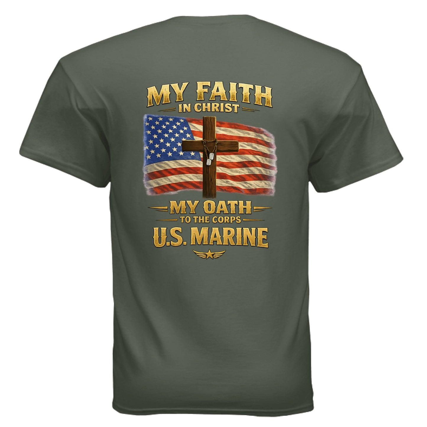 My Faith My Oath US Marines Faith T-Shirt Salvation FaithWear Apparel