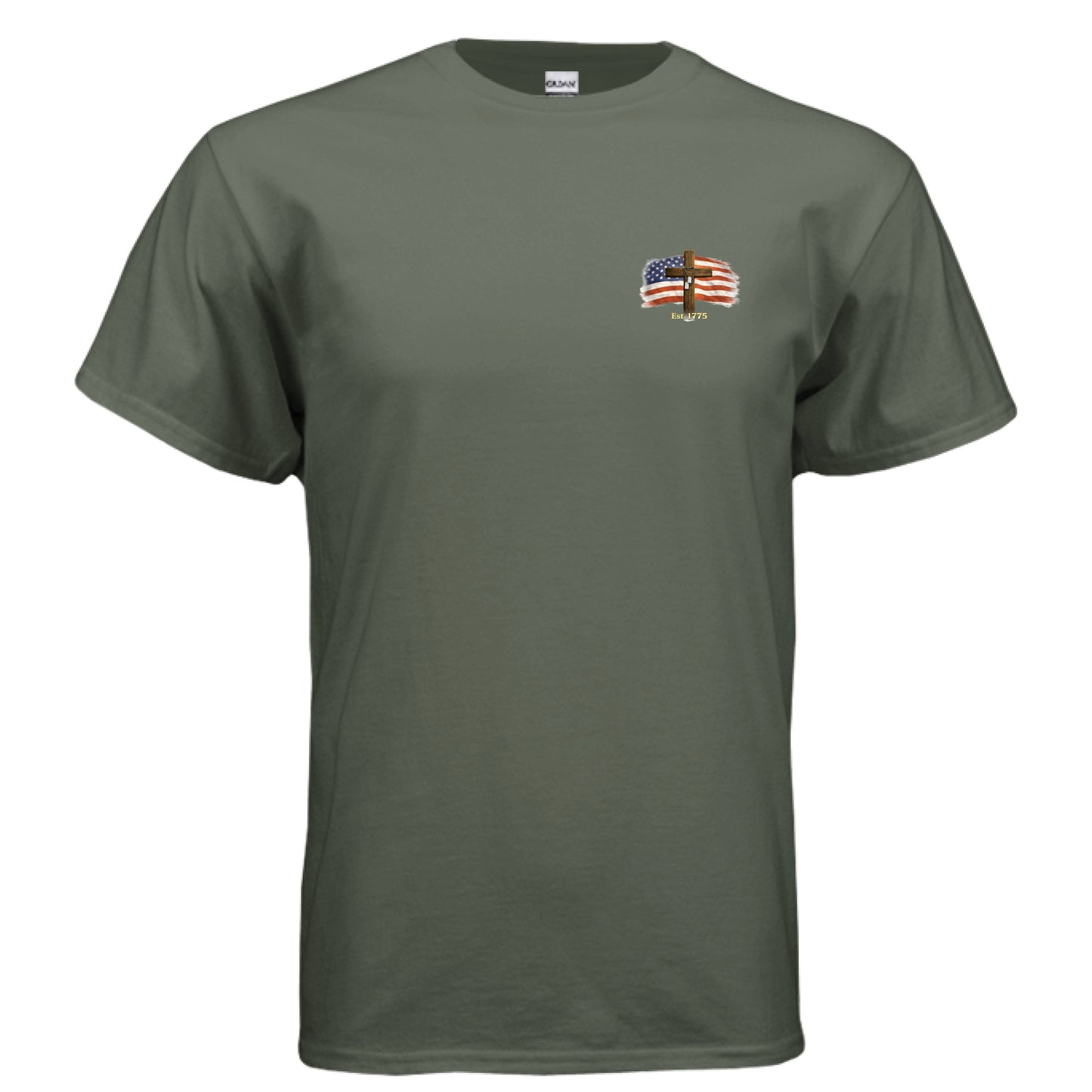 My Faith My Oath US Marines Faith T-Shirt MILITARY GREEN Salvation FaithWear Apparel