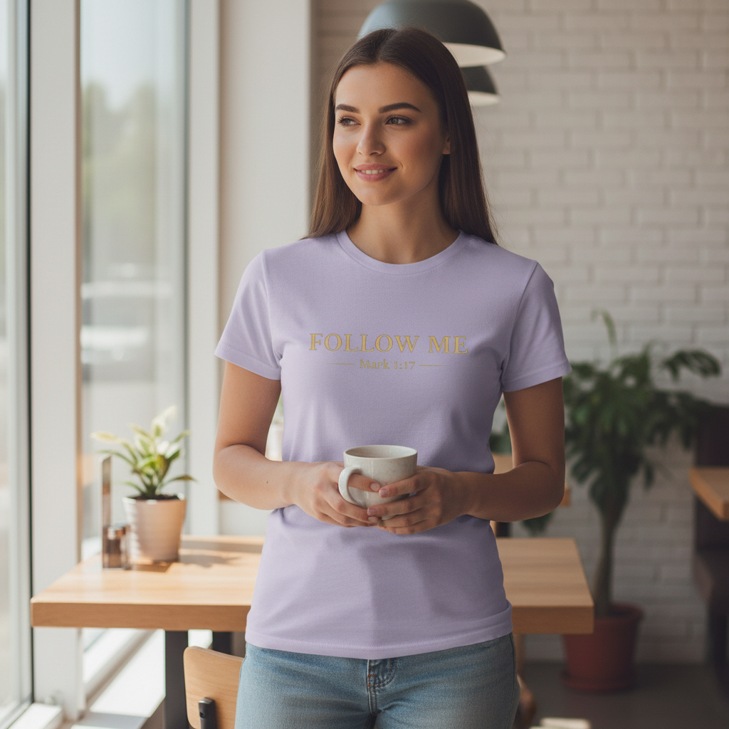 Follow Me Mark 1:17 Faith T-Shirt