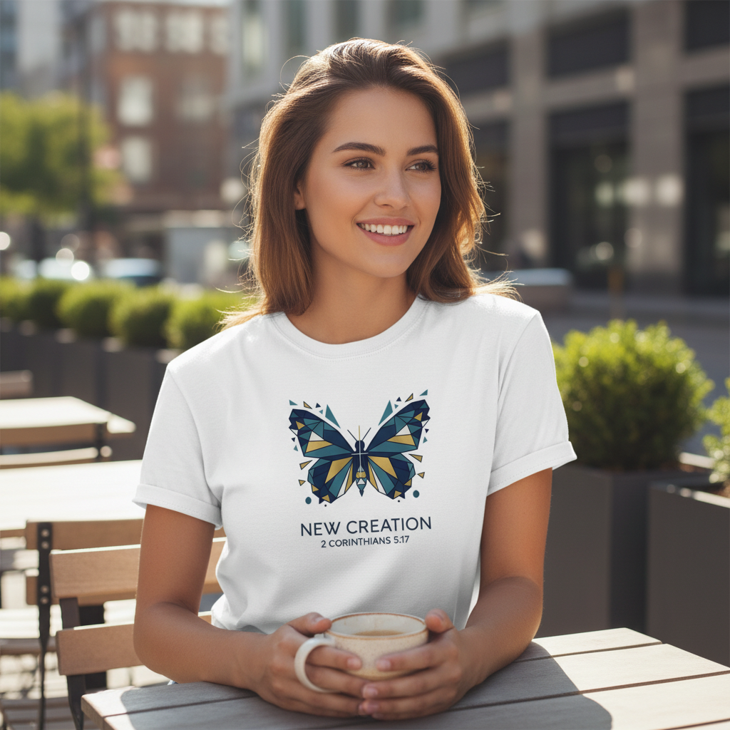 New Creation 2 Corinthians 5:17 Faith T-Shirt