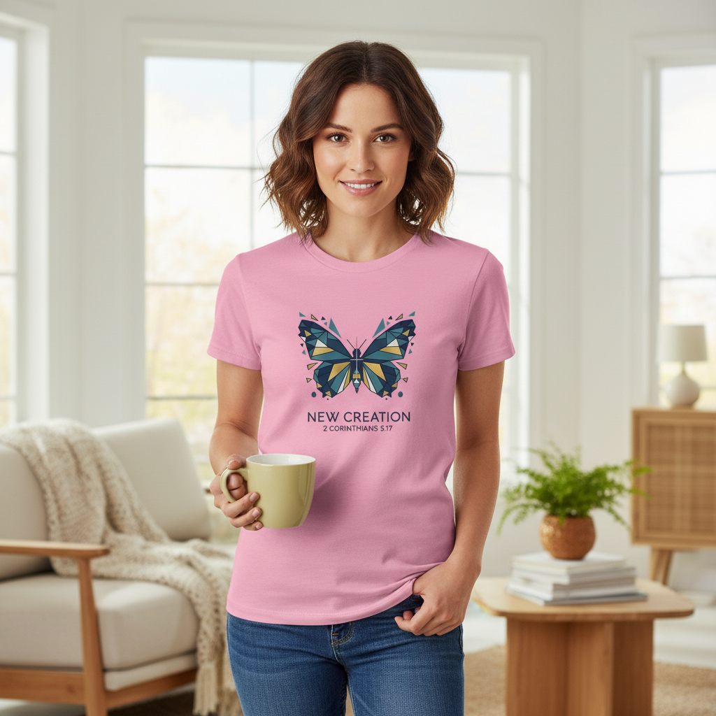 New Creation 2 Corinthians 5:17 Faith T-Shirt