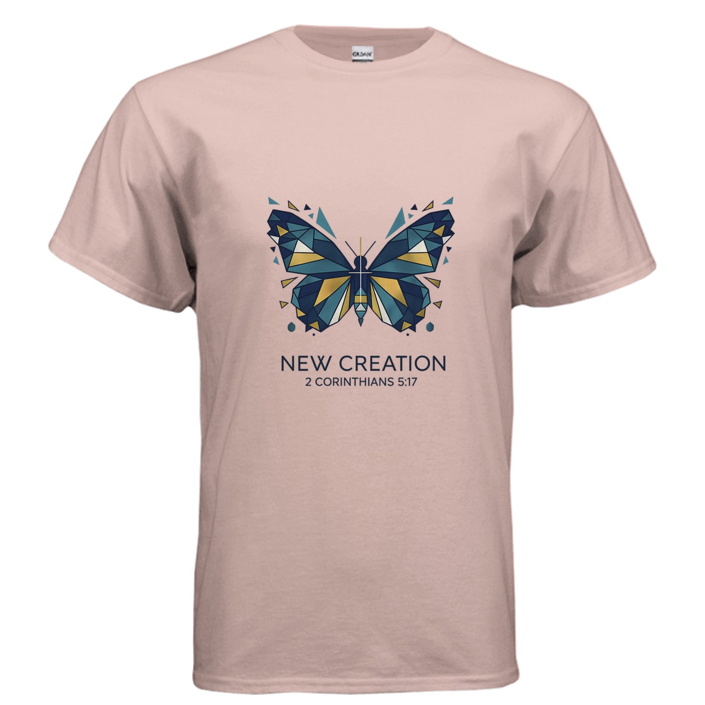 New Creation 2 Corinthians 5:17 Faith T-Shirt Dusty Rose Salvation FaithWear Apparel