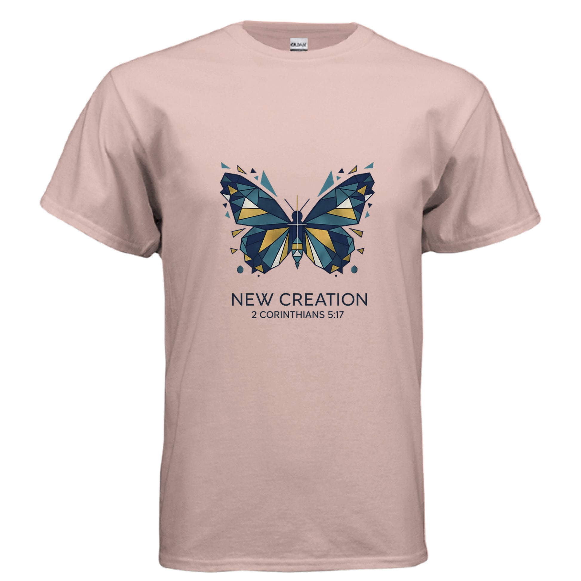 New Creation 2 Corinthians 5:17 Faith T-Shirt Dusty Rose Salvation FaithWear Apparel