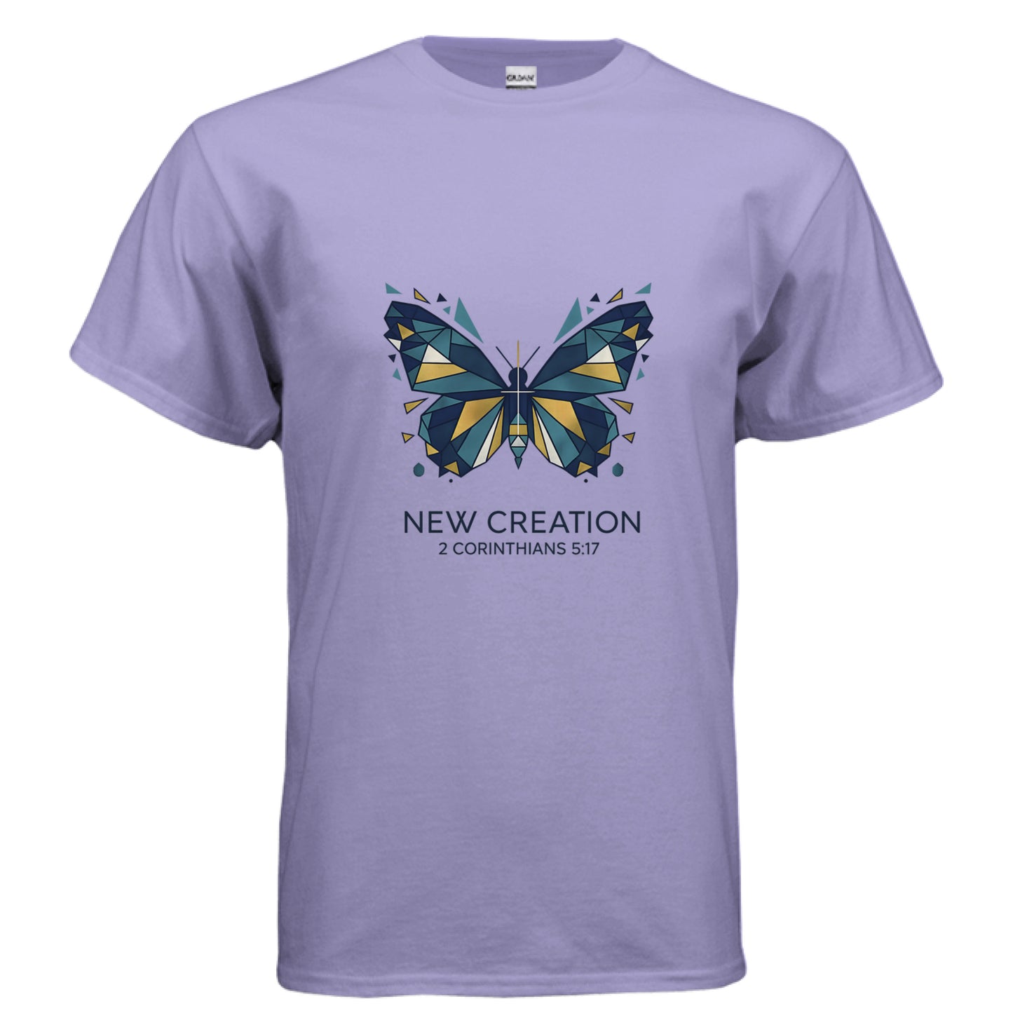 New Creation 2 Corinthians 5:17 Faith T-Shirt VIOLET Salvation FaithWear Apparel