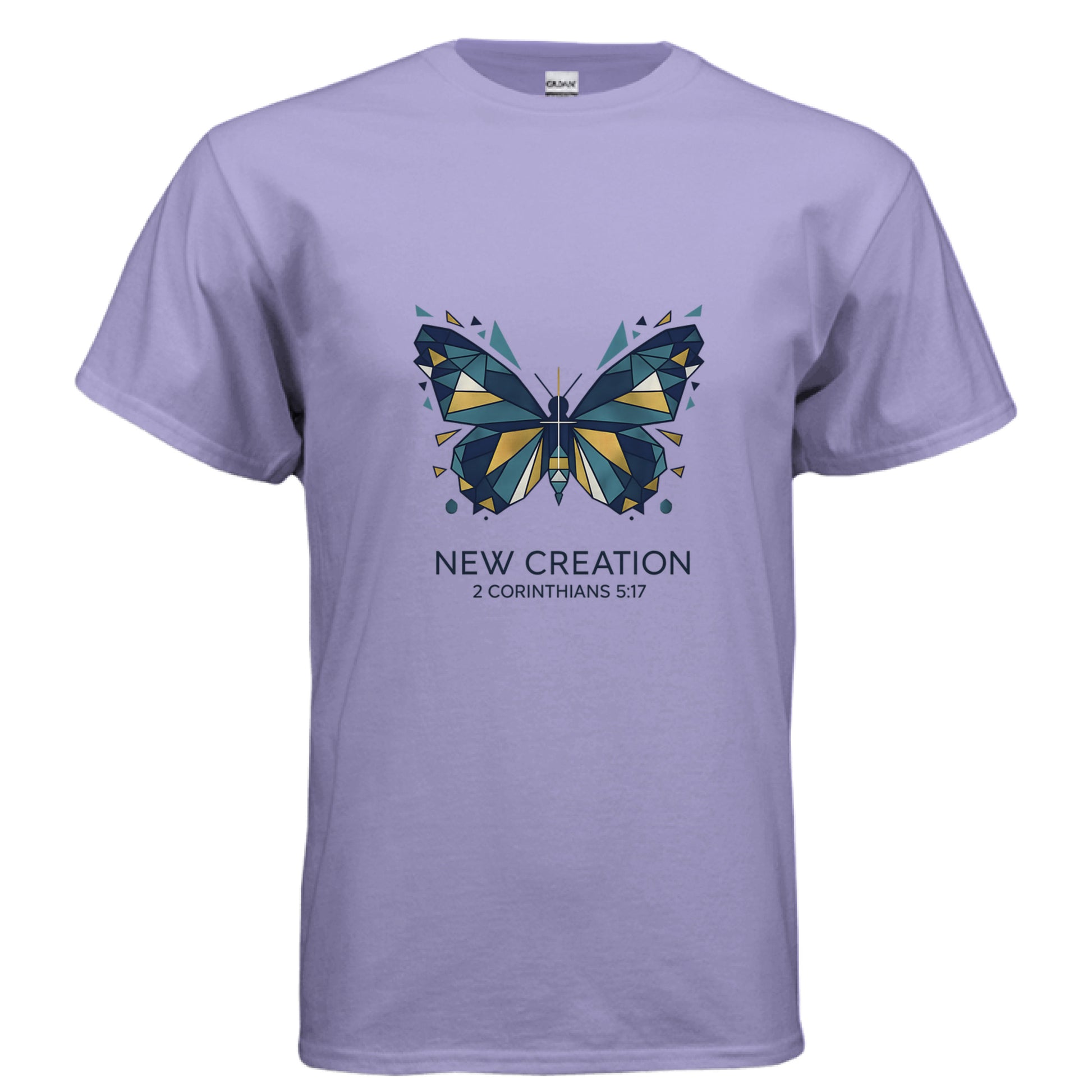 New Creation 2 Corinthians 5:17 Faith T-Shirt VIOLET Salvation FaithWear Apparel