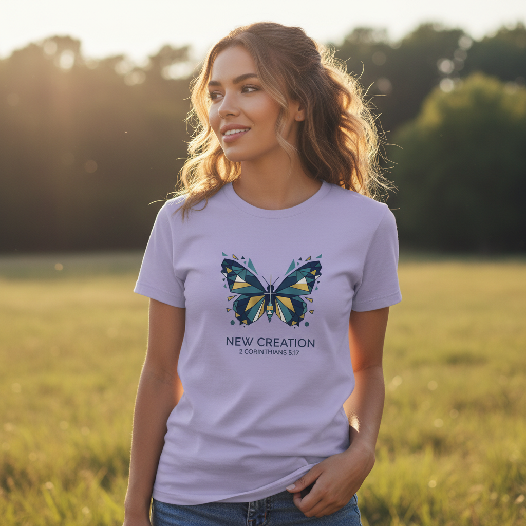 New Creation 2 Corinthians 5:17 Faith T-Shirt
