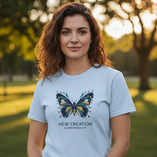 New Creation 2 Corinthians 5:17 Faith T-Shirt