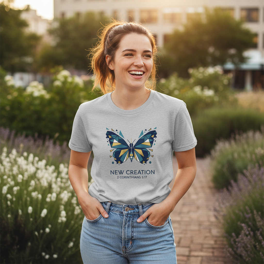 New Creation 2 Corinthians 5:17 Faith T-Shirt