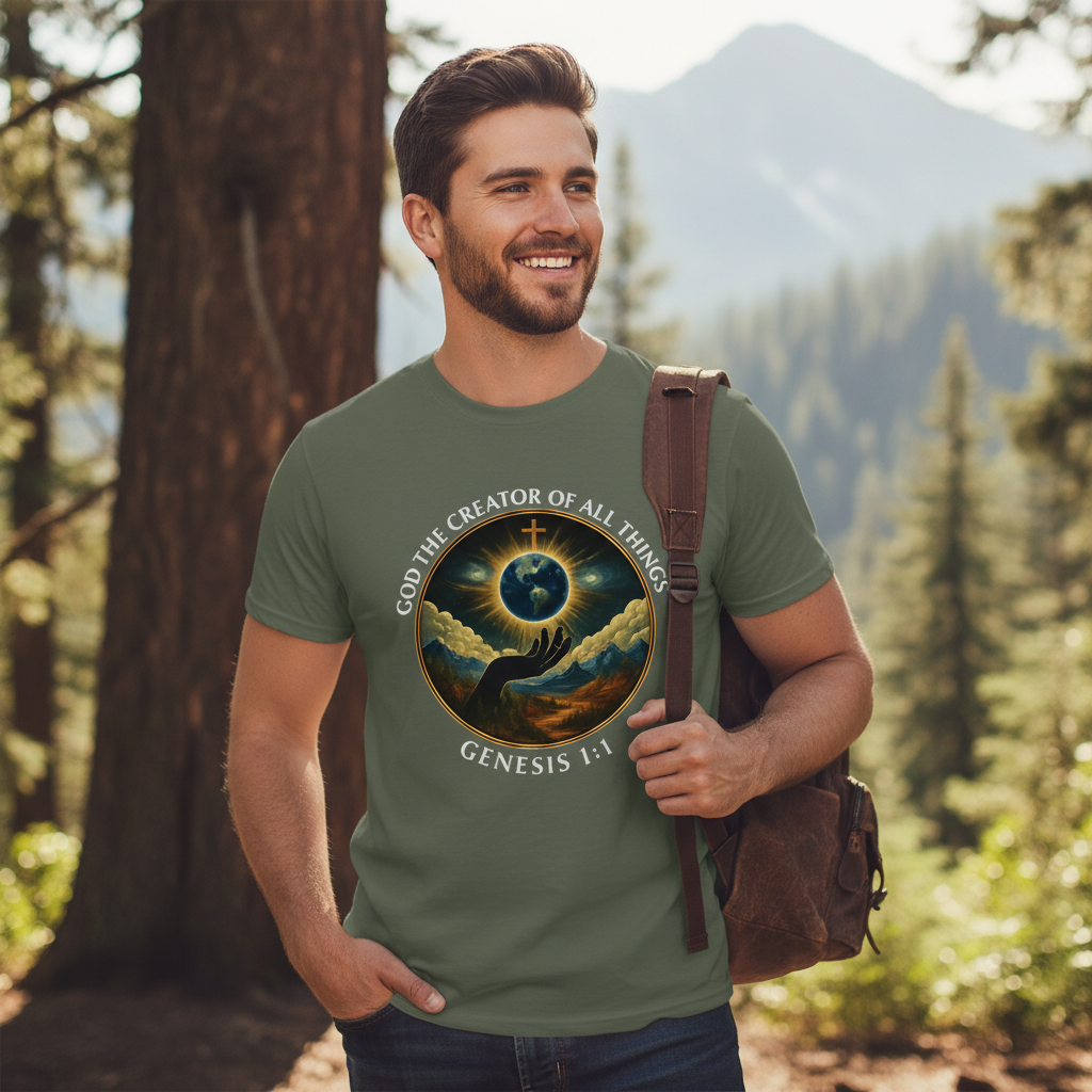 God the Creator of all Things Faith T-Shirt