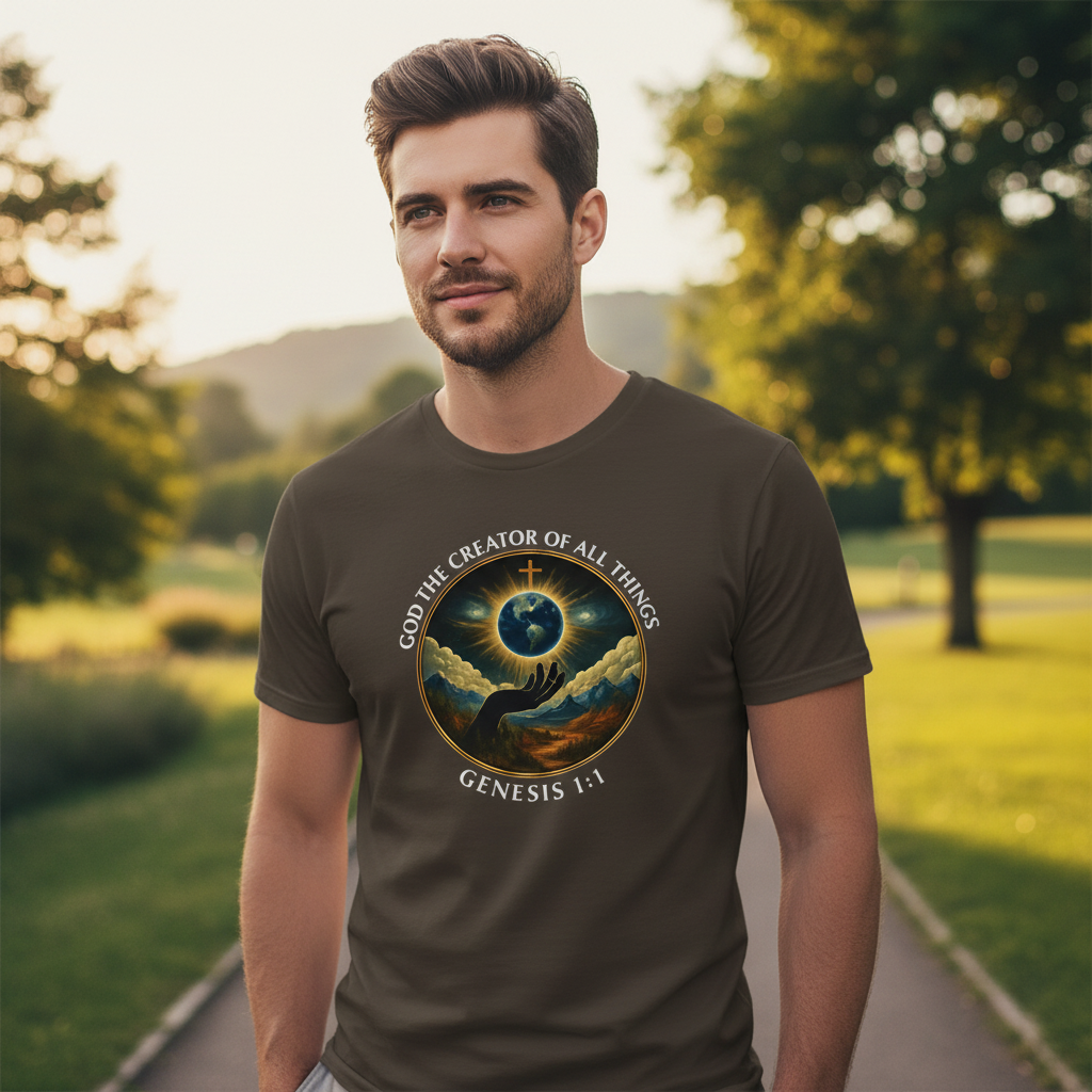 God the Creator of all Things Faith T-Shirt
