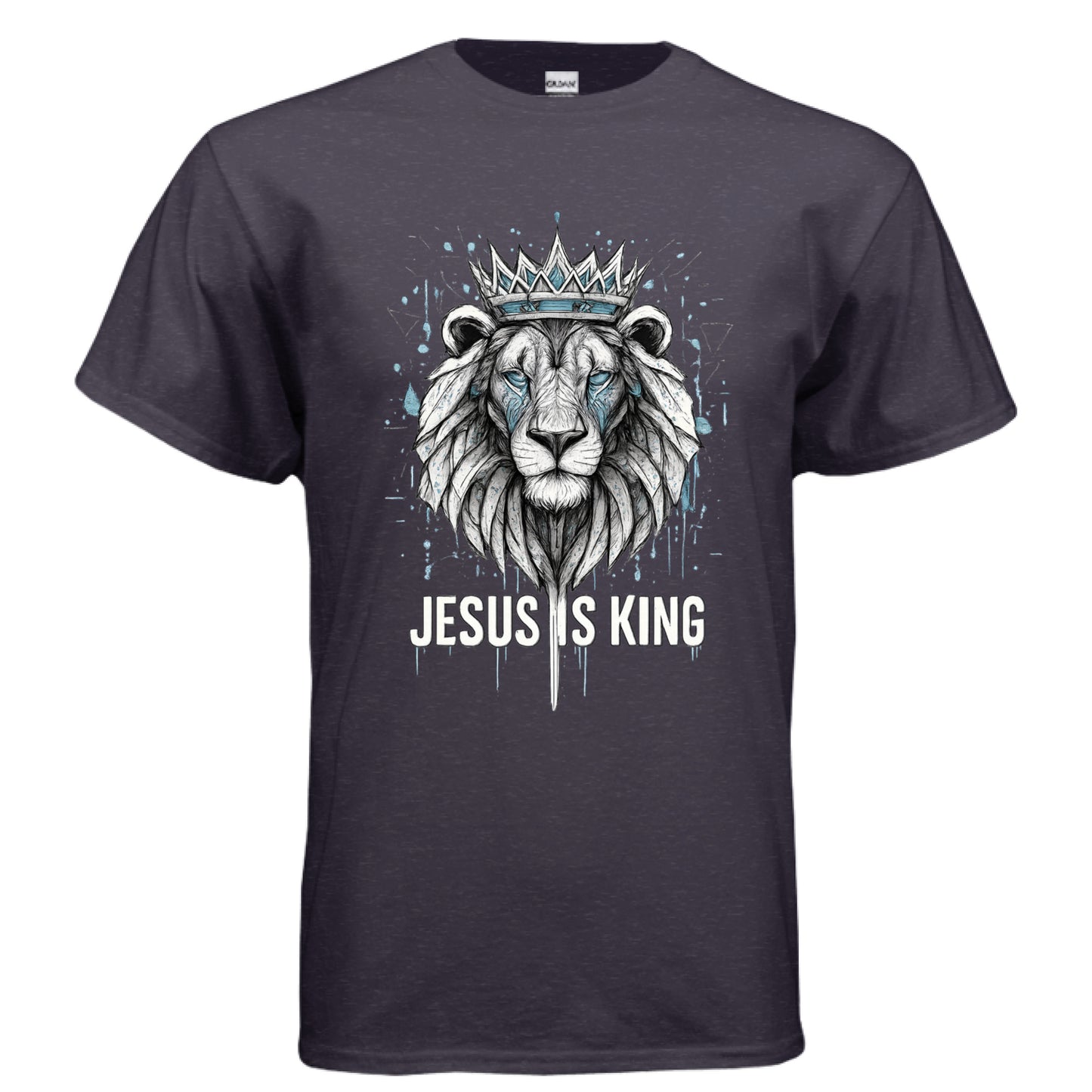 Jesus is King Faith T-Shirt BLACKBERRY Salvation FaithWear Apparel