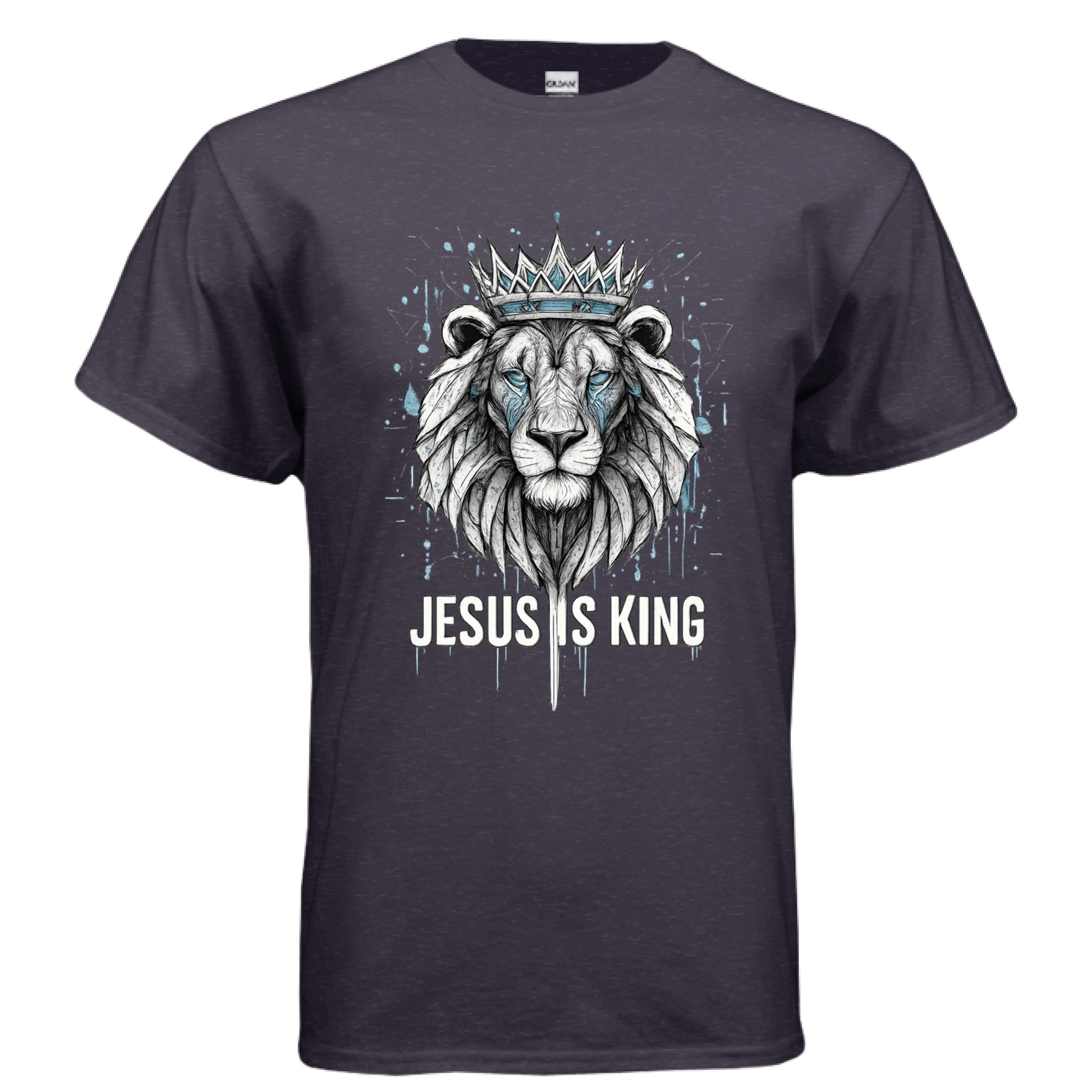 Jesus is King Faith T-Shirt BLACKBERRY Salvation FaithWear Apparel