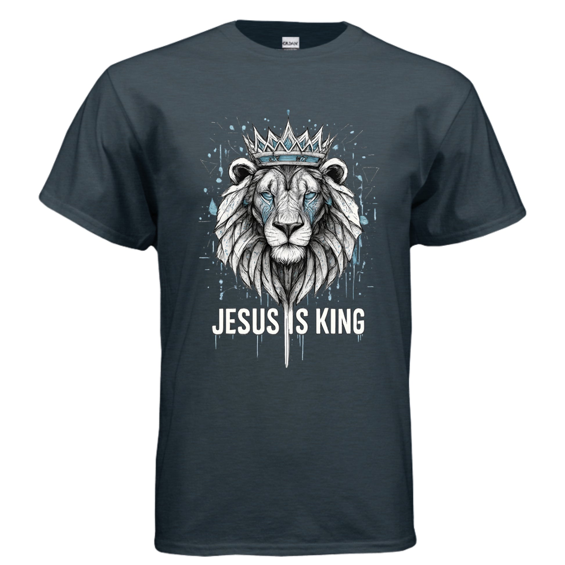 Jesus is King Faith T-Shirt MIDNIGHT Salvation FaithWear Apparel