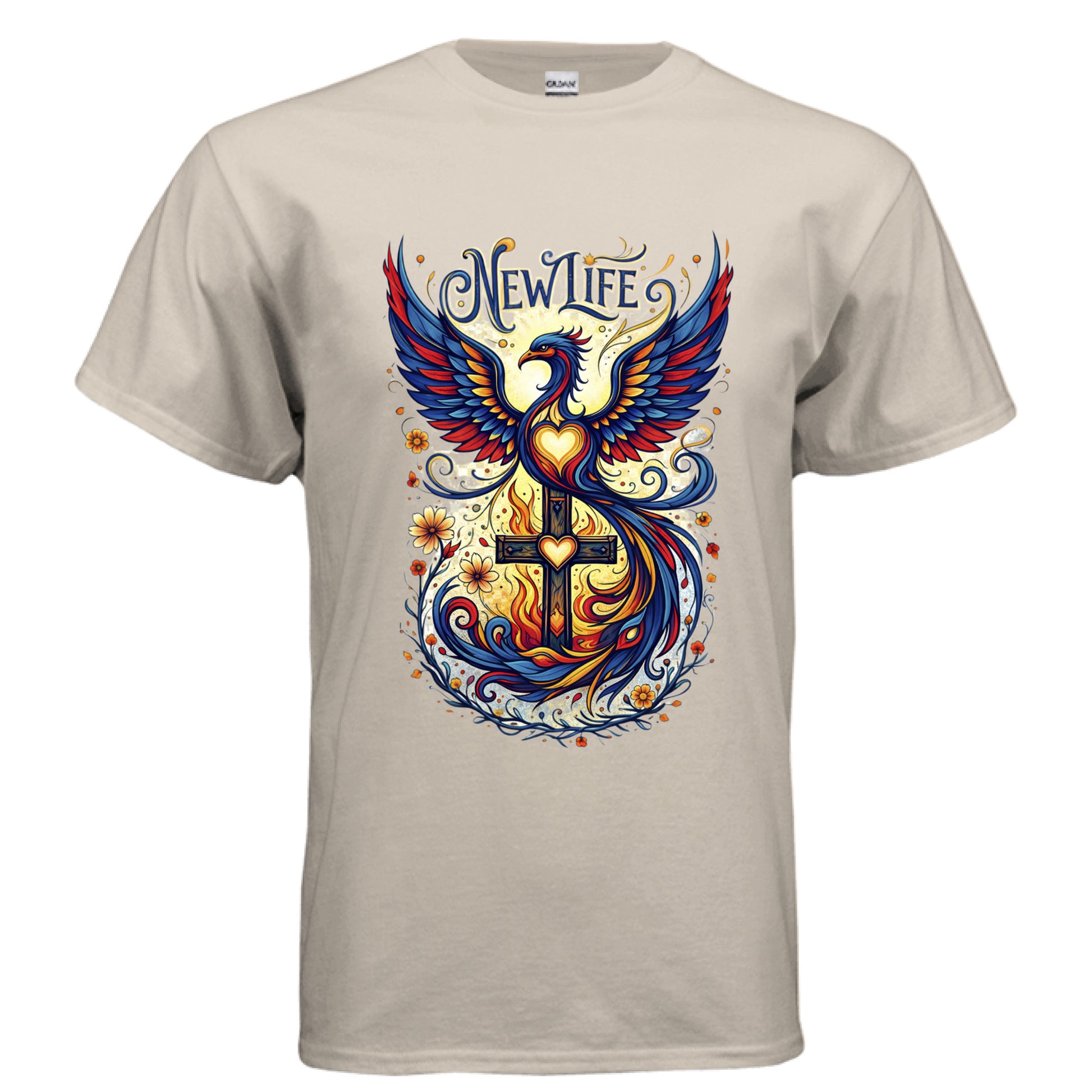 New Life Faith T-Shirt SAND Salvation FaithWear Apparel