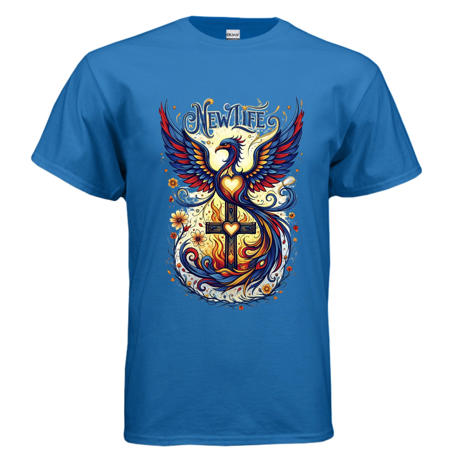 New Life Faith T-Shirt ROYAL Salvation FaithWear Apparel