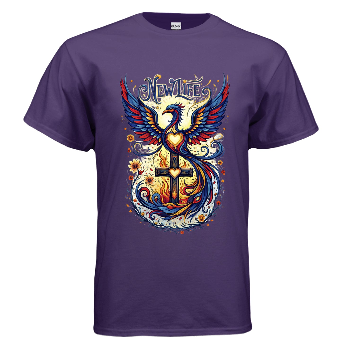 New Life Faith T-Shirt PURPLE Salvation FaithWear Apparel