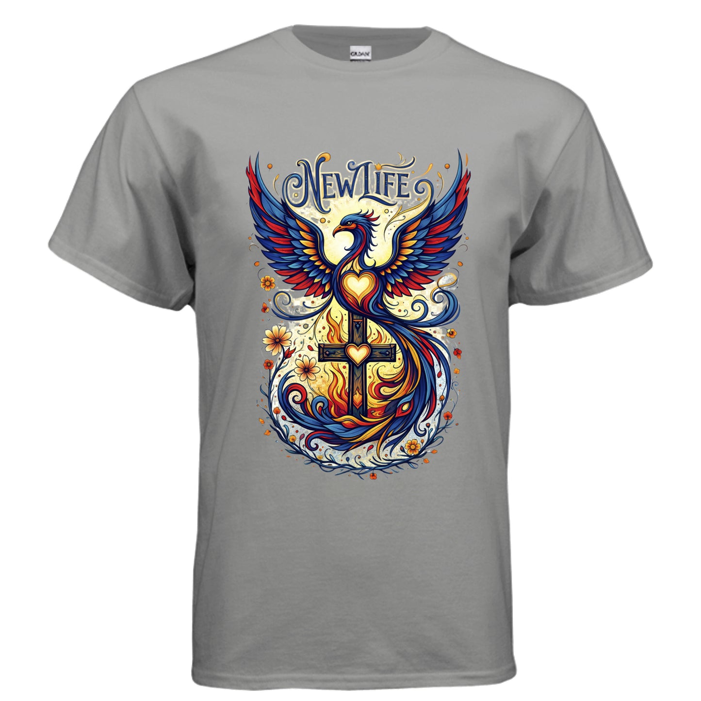 New Life Faith T-Shirt GRAVEL Salvation FaithWear Apparel