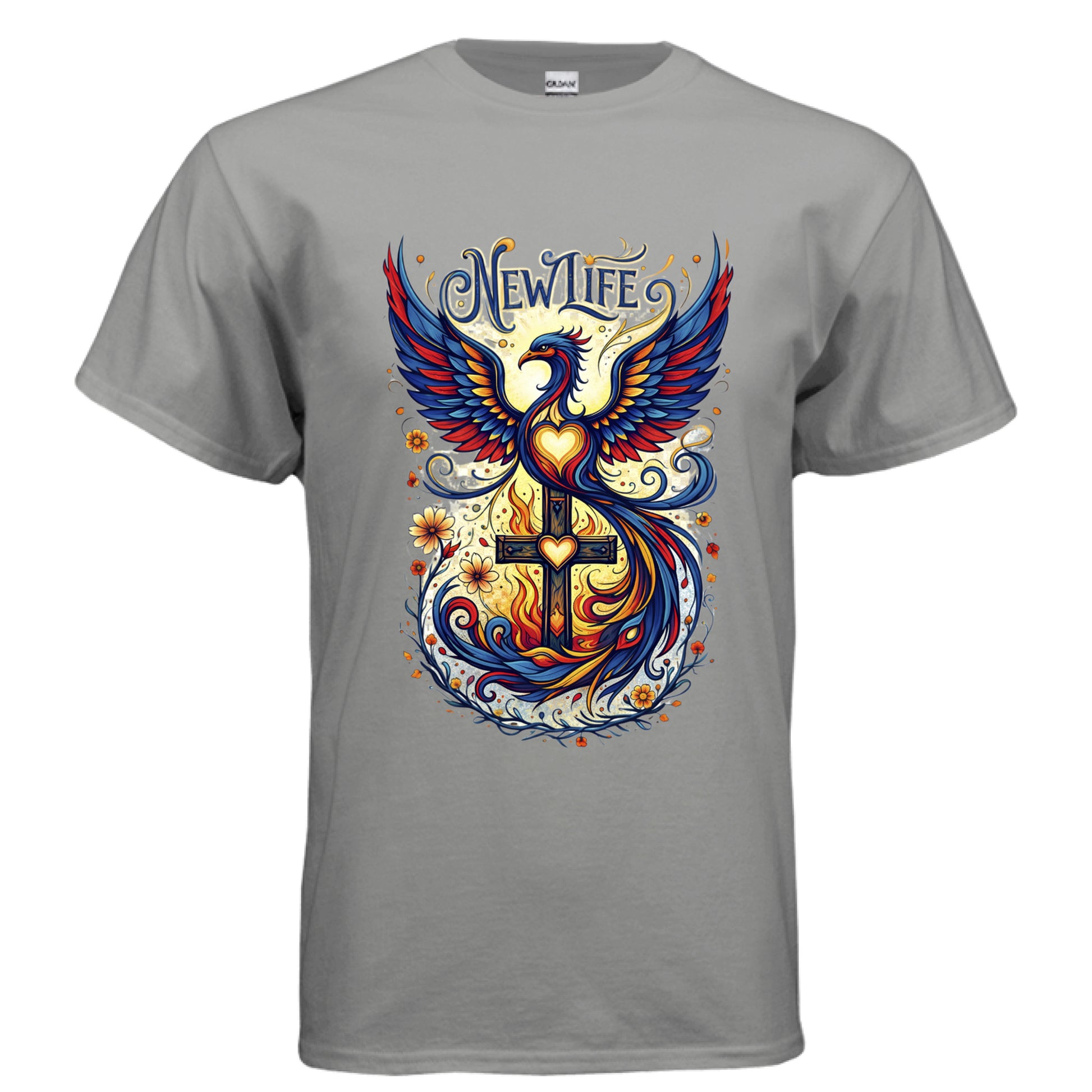 New Life Faith T-Shirt GRAVEL Salvation FaithWear Apparel