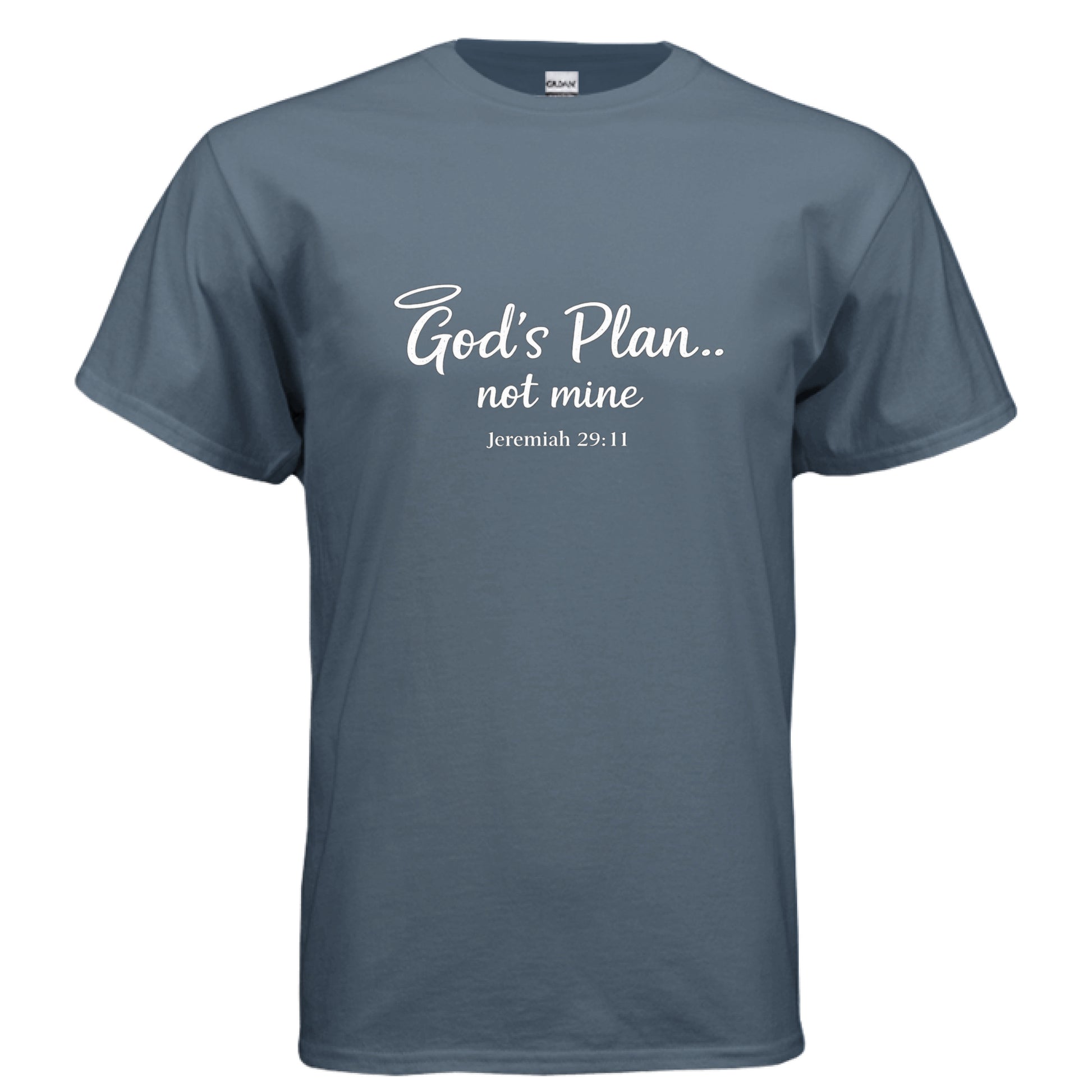 Gods Plan Not Mine Faith T-Shirt Salvation FaithWear Apparel