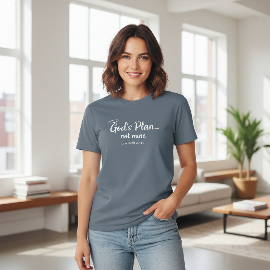 Gods Plan Not Mine Faith T-Shirt