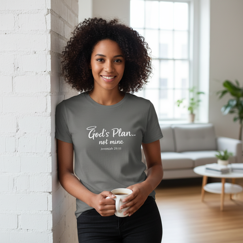 Gods Plan Not Mine Faith T-Shirt