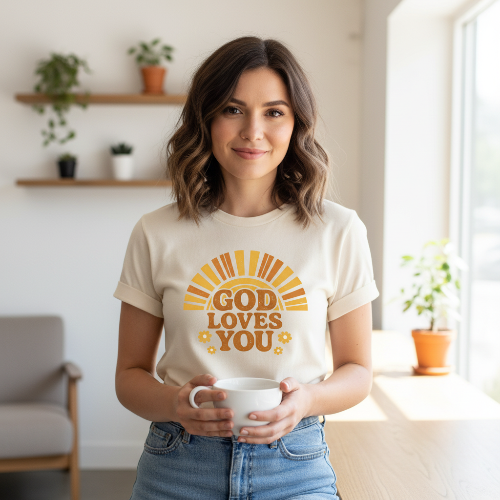 God Loves You Faith T-Shirt