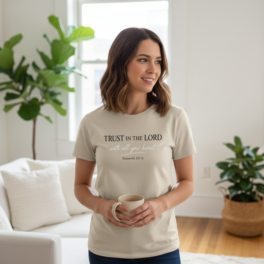 Trust in the Lord Faith-Proverbs 3:5-6 Faith T-Shirt