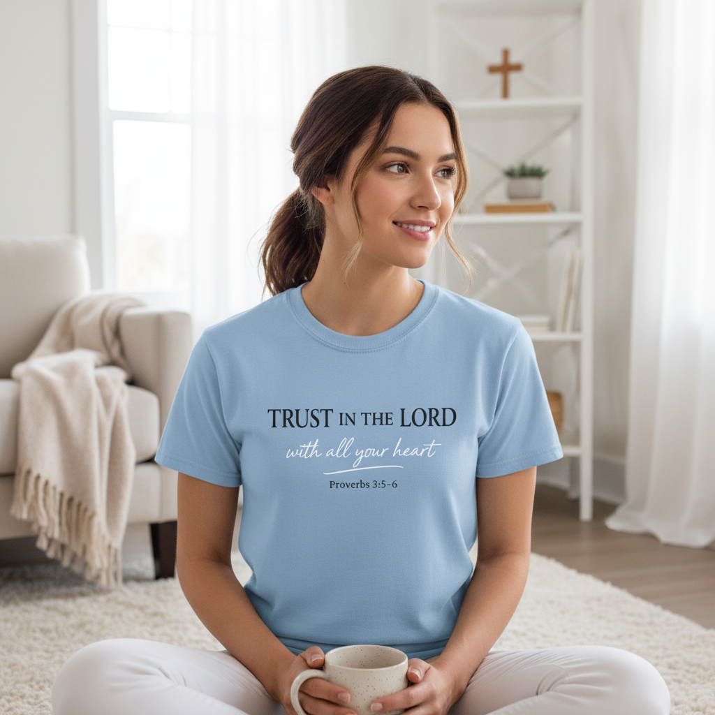 Trust in the Lord Faith-Proverbs 3:5-6 Faith T-Shirt