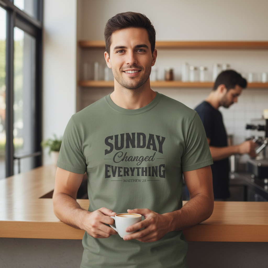 Sundays Changed Everything Matthew 28 Faith T-Shirt