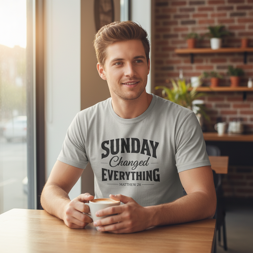 Sundays Changed Everything Matthew 28 Faith T-Shirt