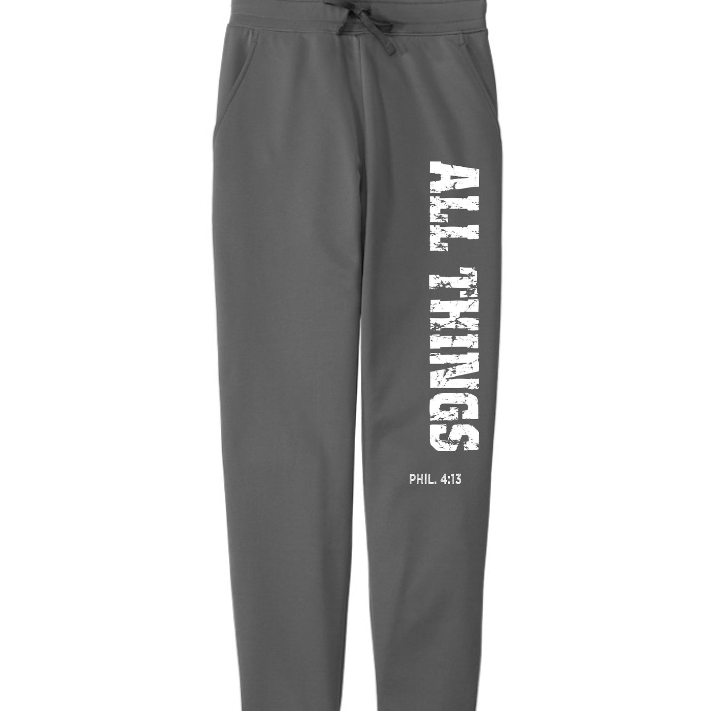 All Things-Philippians 4:13- Faith Joggers Salvation FaithWear Apparel