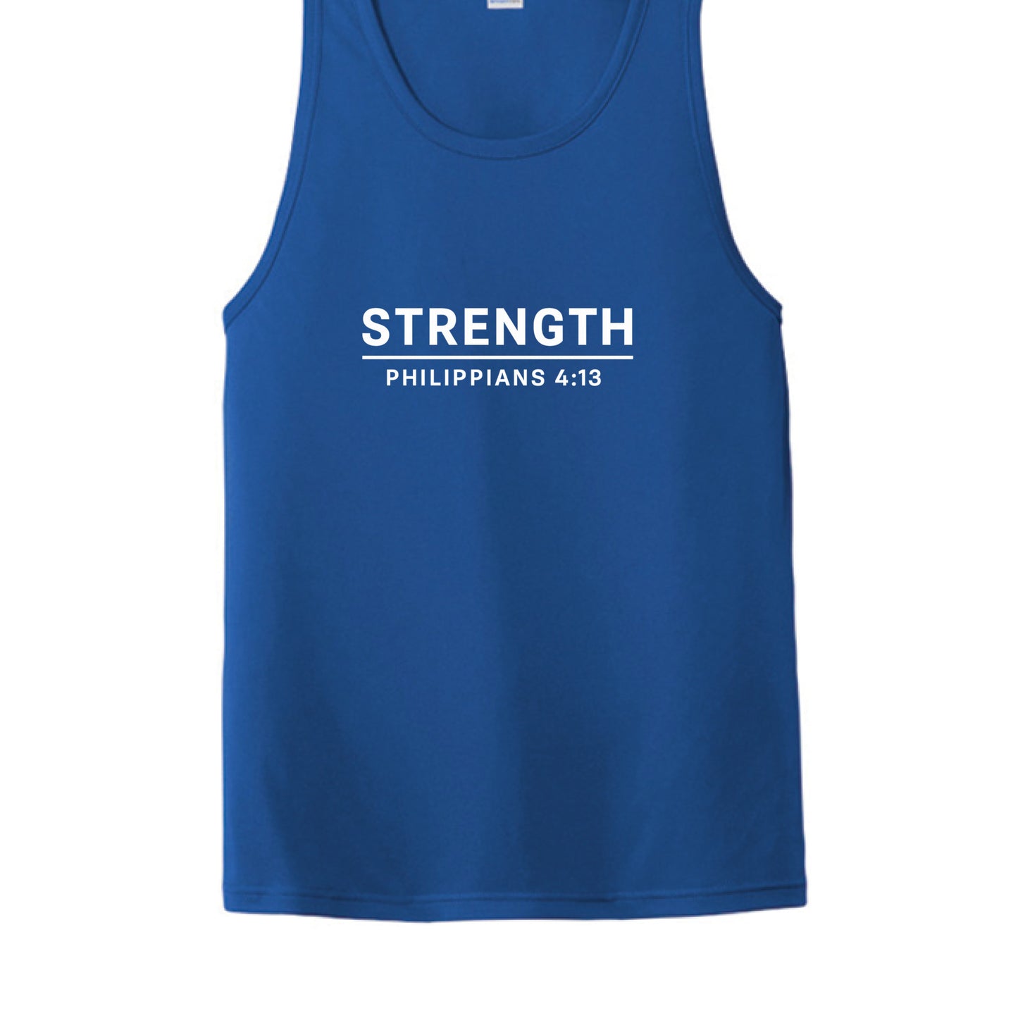 Strength Philippians 4:13-Faith Tank Top True Royal Salvation FaithWear Apparel