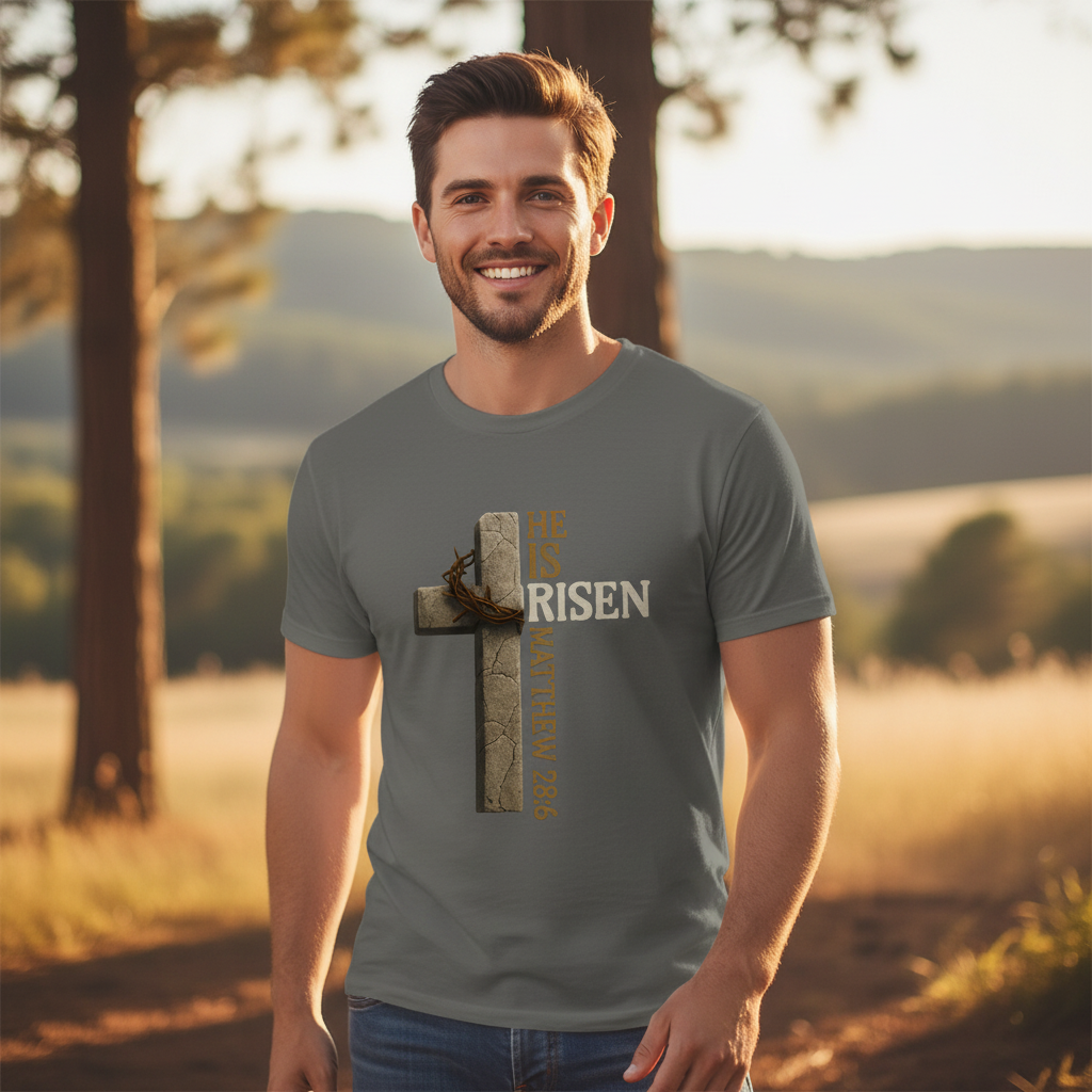 He is Risen Matthew 28:6 Faith T-Shirt