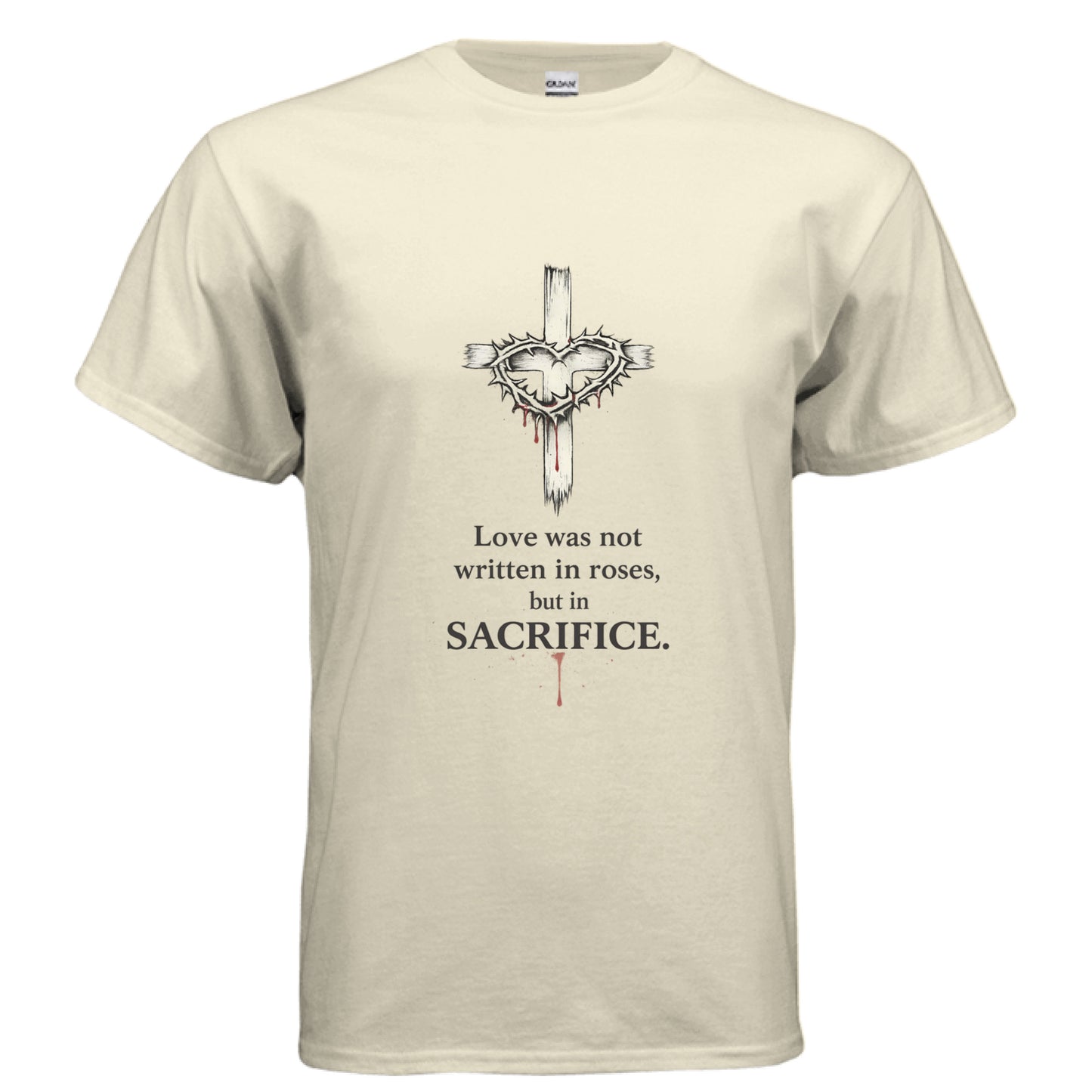 Sacrifice Faith T-Shirt Off White Salvation FaithWear Apparel