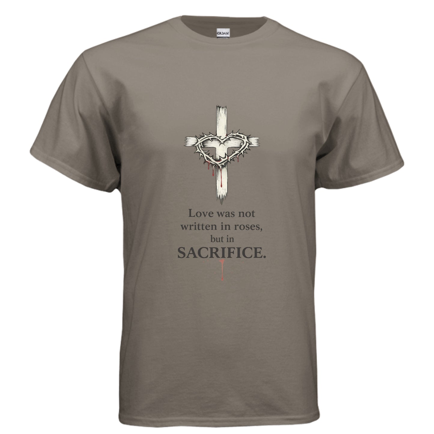 Sacrifice Faith T-Shirt BROWN SAVANA Salvation FaithWear Apparel