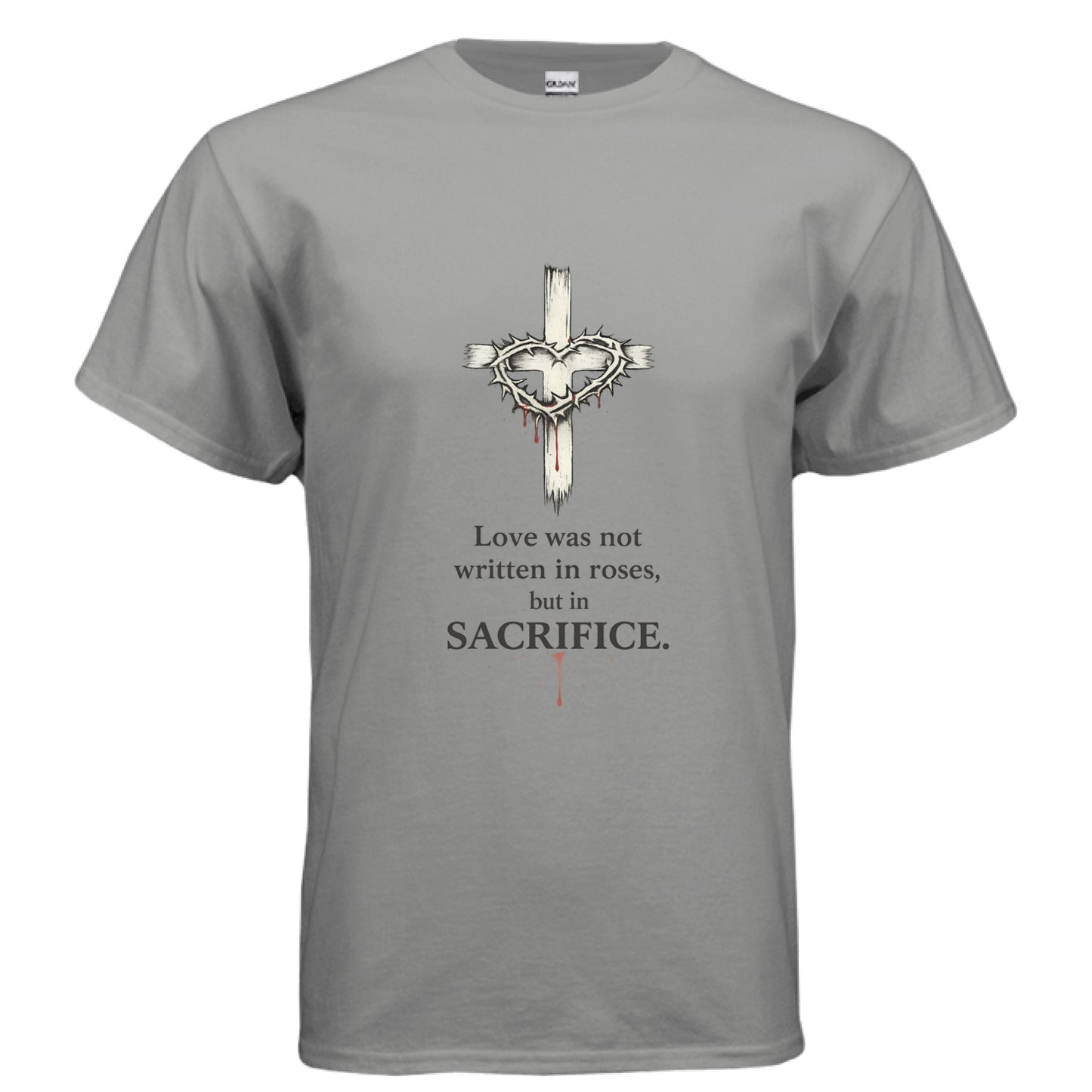 Sacrifice Faith T-Shirt GRAVEL Salvation FaithWear Apparel