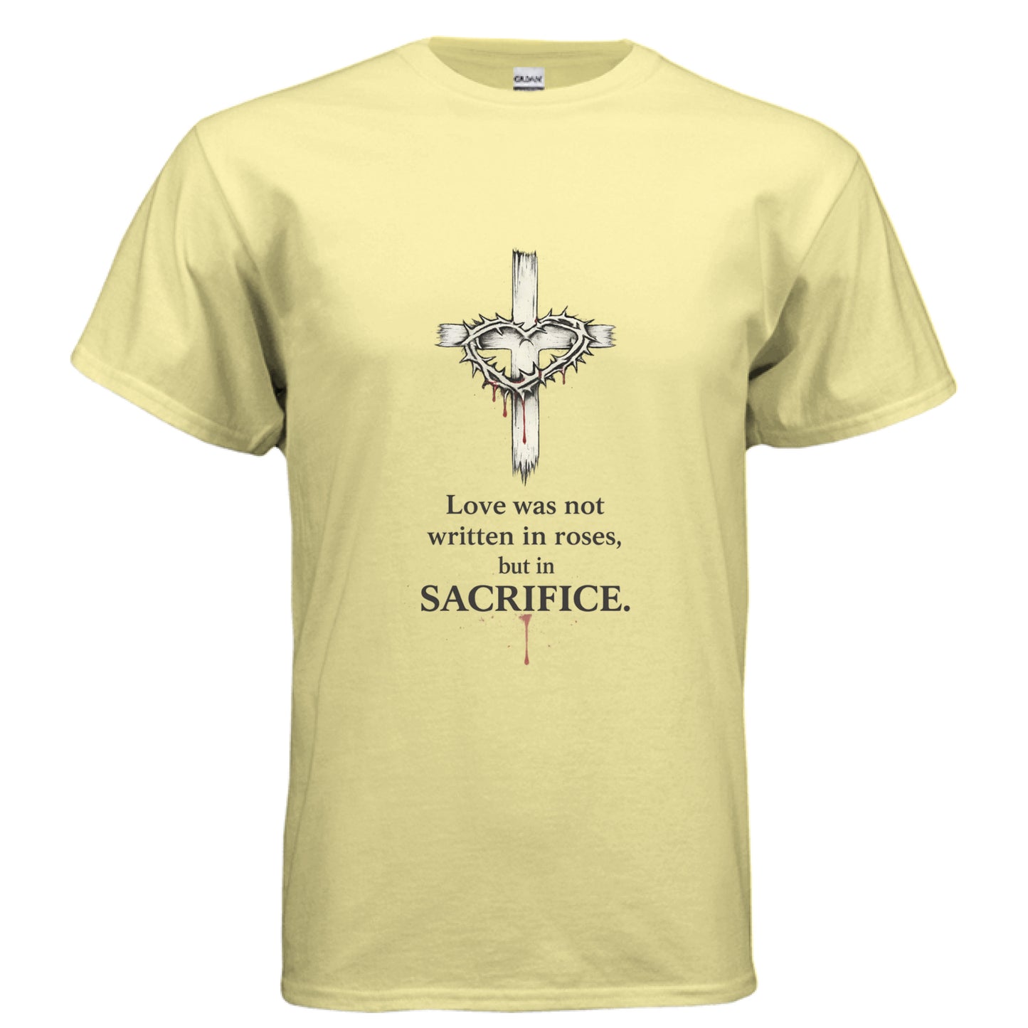 Sacrifice Faith T-Shirt CORNSILK Salvation FaithWear Apparel