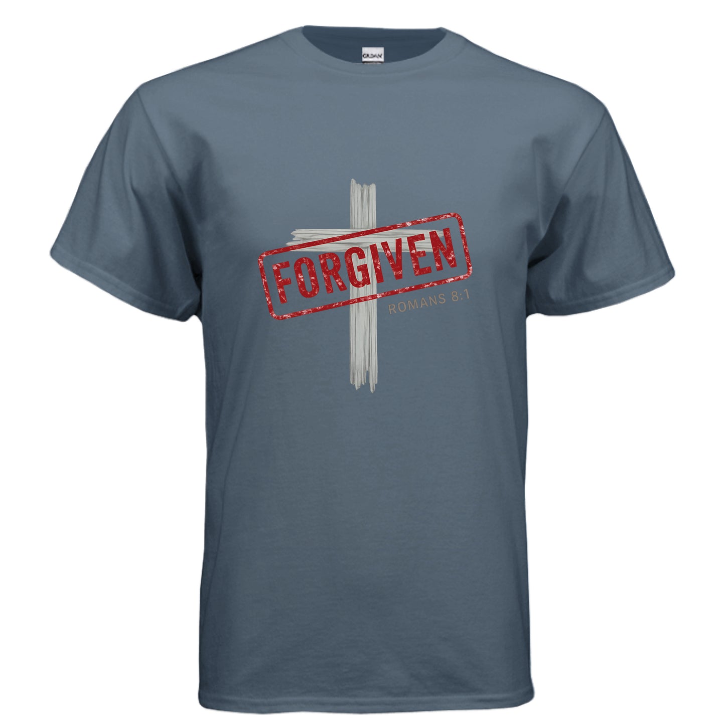 Forgiven Romans 8:1 Faith T-Shirt Salvation FaithWear Apparel