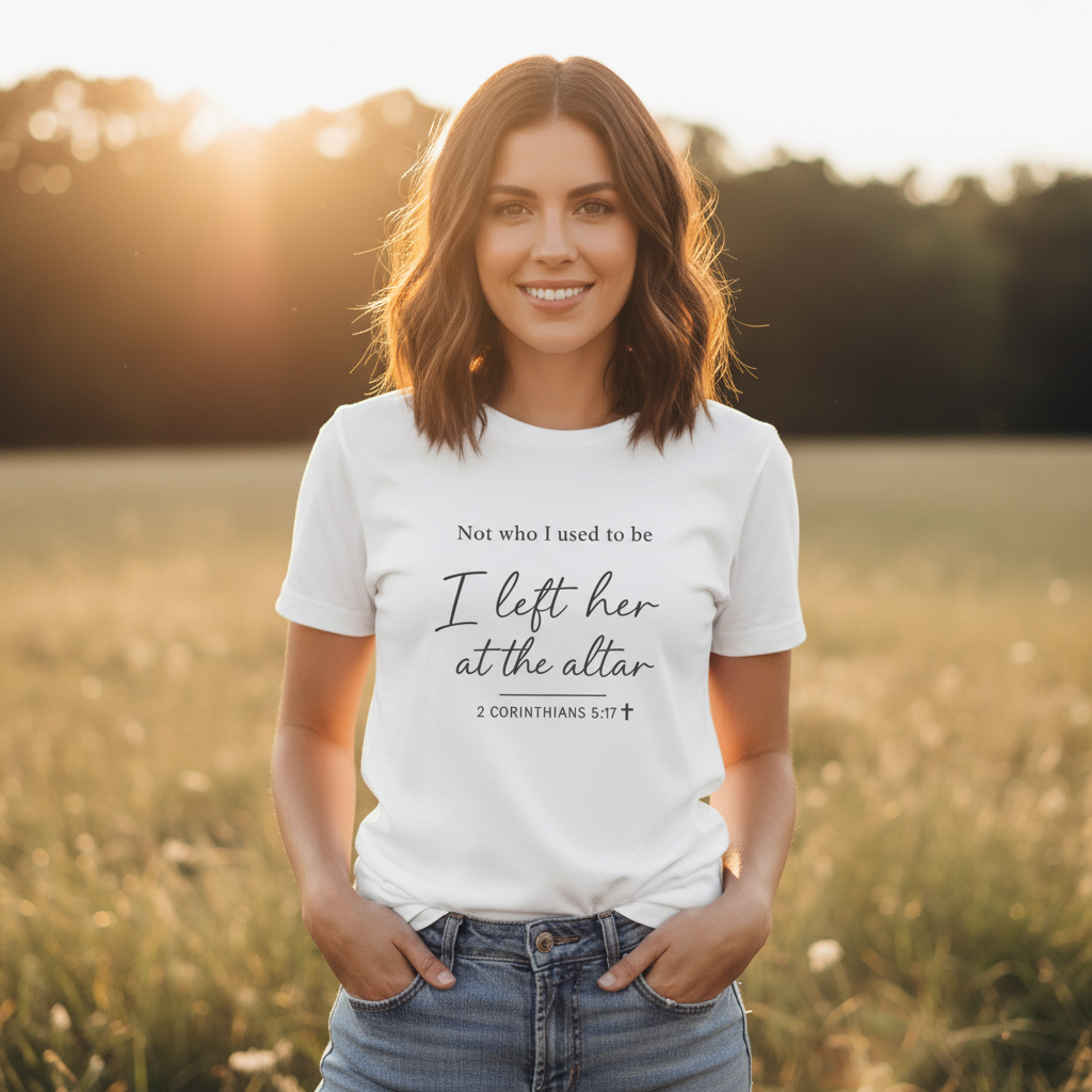 Not who I used to be, I left her at the alter Faith T-Shirt