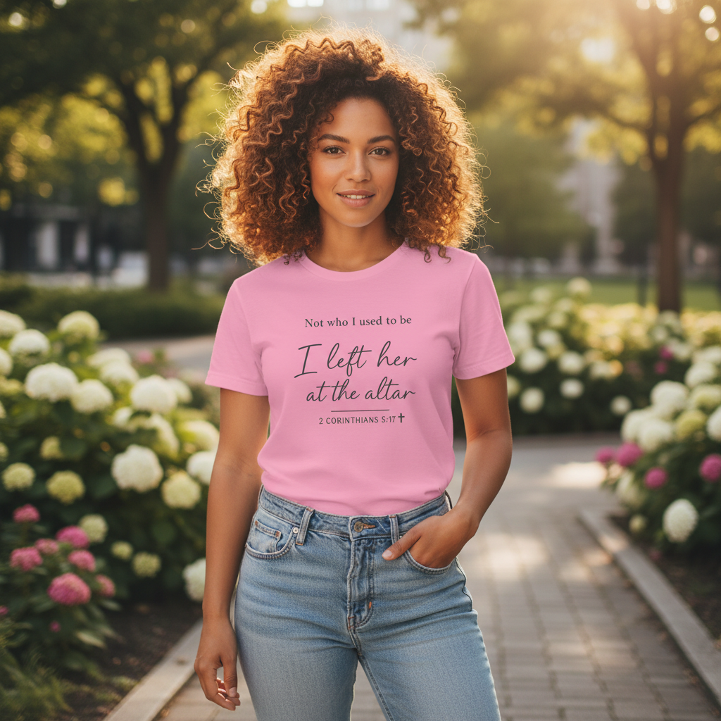 Not who I used to be, I left her at the alter Faith T-Shirt