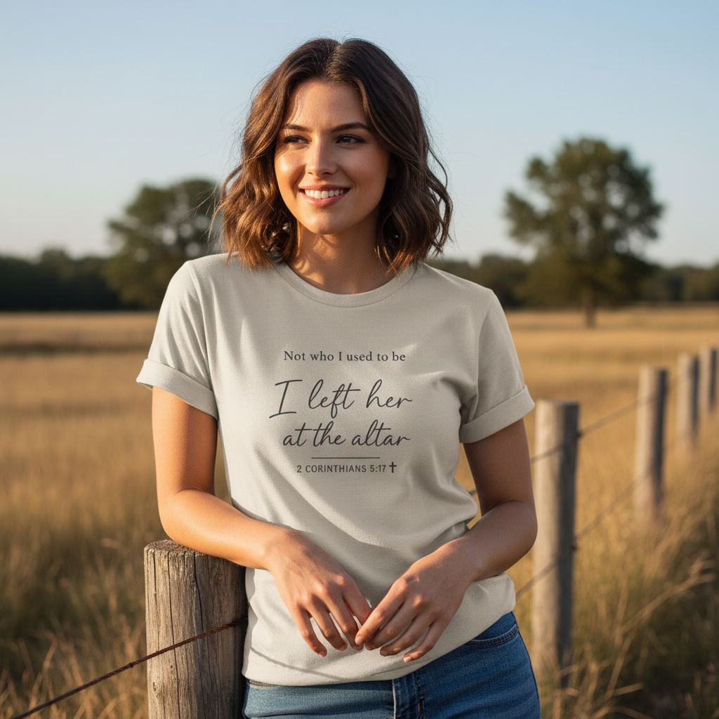 Not who I used to be, I left her at the alter Faith T-Shirt