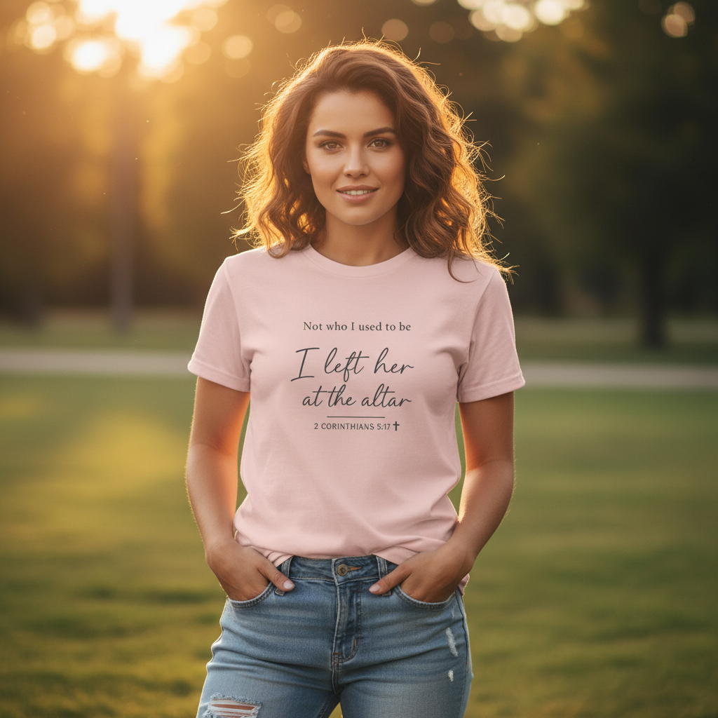 Not who I used to be, I left her at the alter Faith T-Shirt