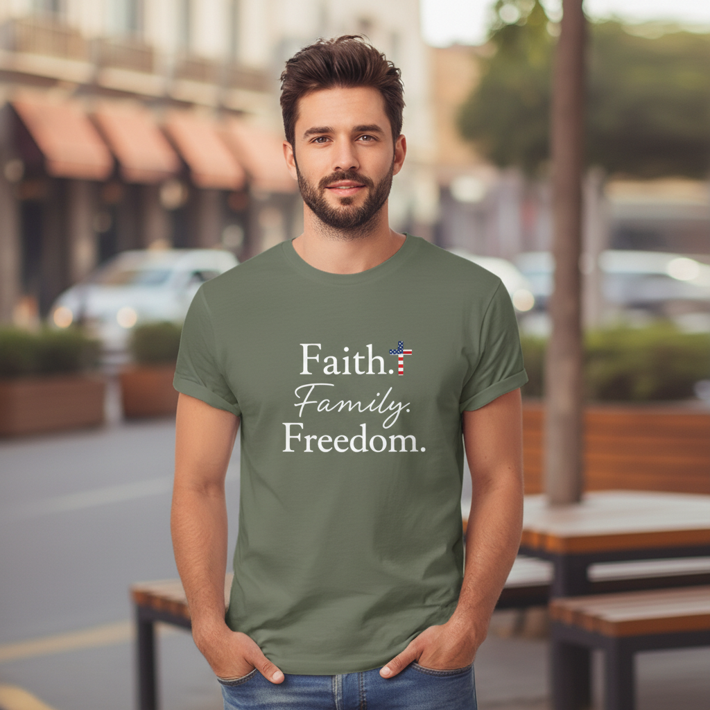 Faith Family Freedom Patriot T-Shirt