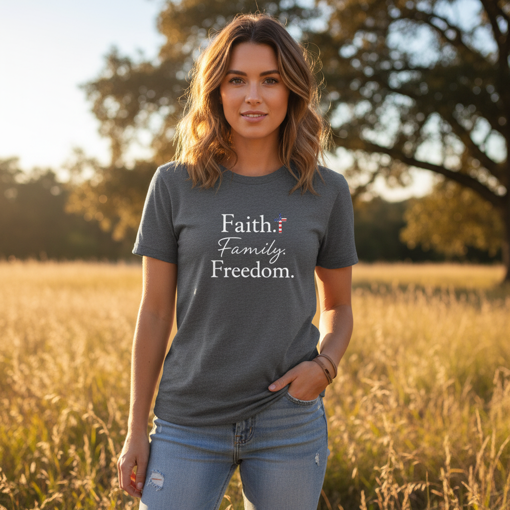 Faith Family Freedom Patriot T-Shirt