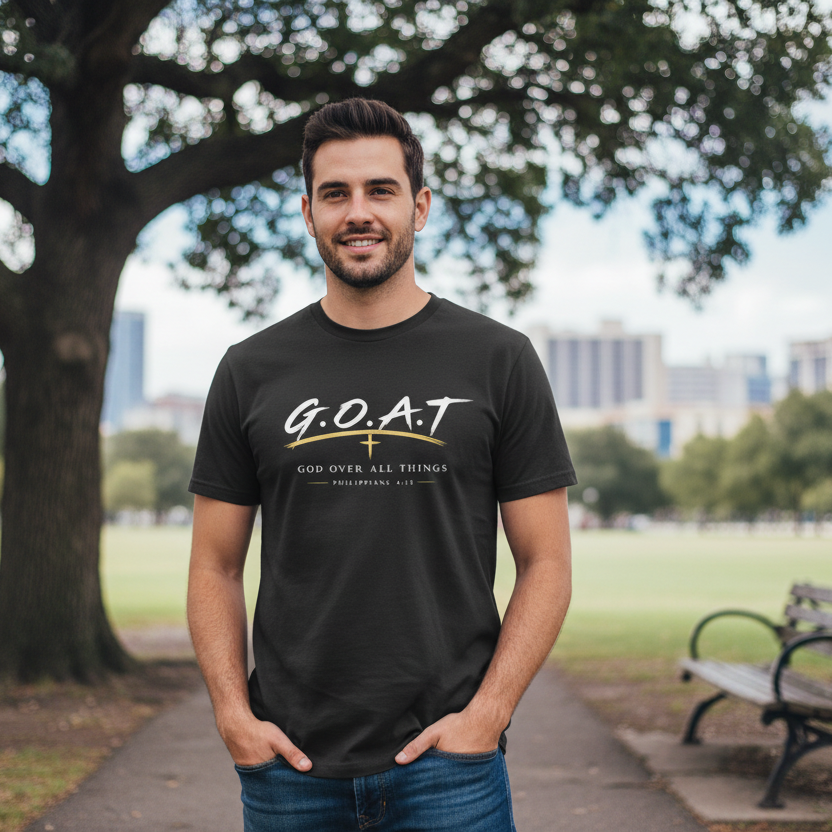 G.O.A.T God Over All Things Faith T-Shirt
